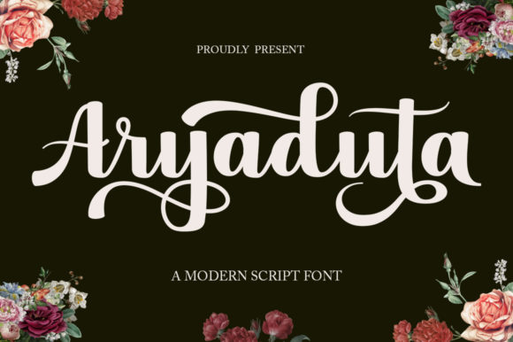 Aryaduta: A Romantic Script Font for Editorial Design