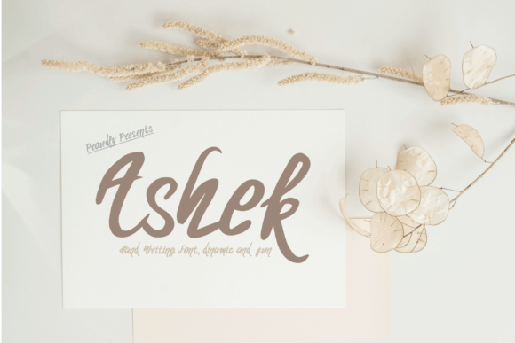 Ashek: A Script Font That Brings Polish to Small Business Branding