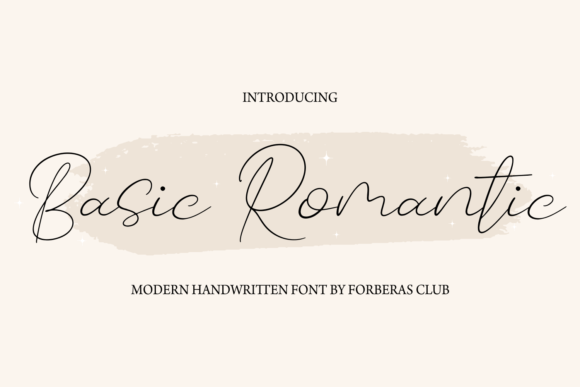 Basic Romantic: A Versatile Script Font for Handmade Products