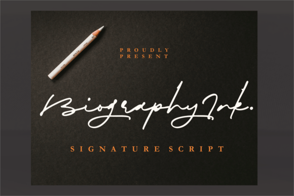 Biography Ink: A Script Font with Editorial Presence
