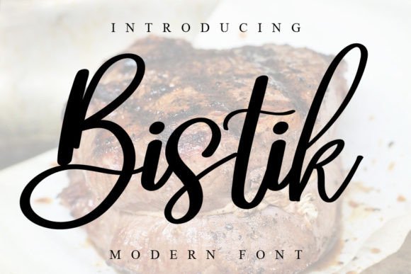 Bistik: A Fresh Script Font for Editorial Design and Branded Content