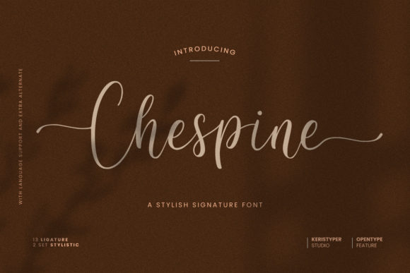 Chespine: A Delicate Script Font for Handmade Product Design
