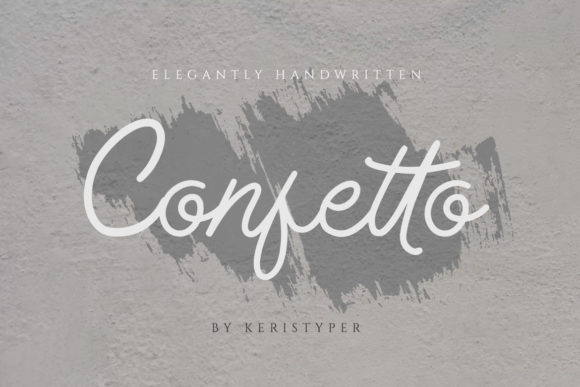 Confetto Script Font: Vintage Charm for Digital Campaigns