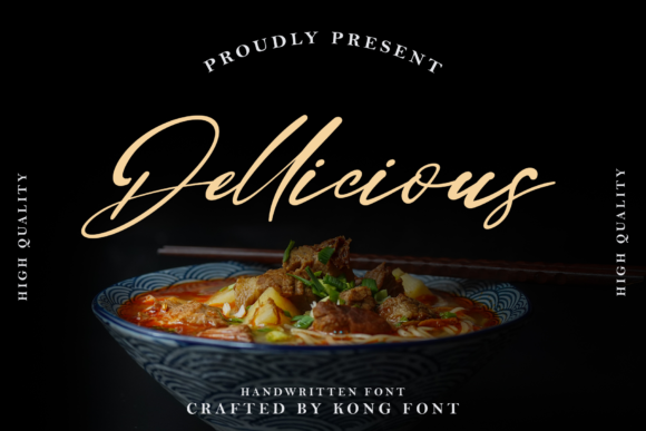 Dellicious Font: A Playful Script for Real Branding Work