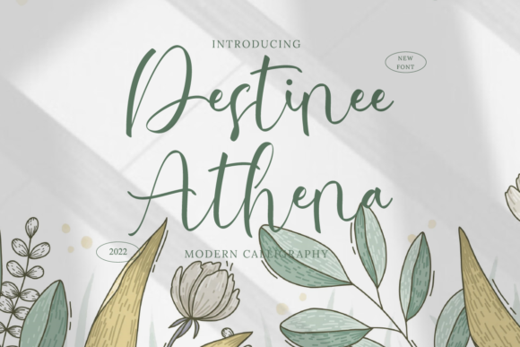 Destinee Athena: A Script Font for Thoughtful Editorial Design