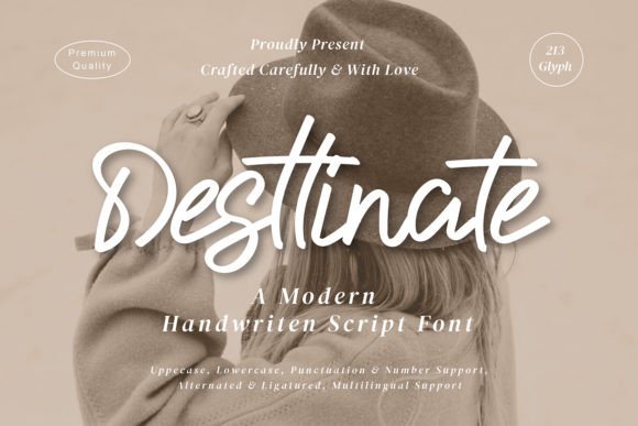 Desttinate: A Refined Script Font for Business Branding