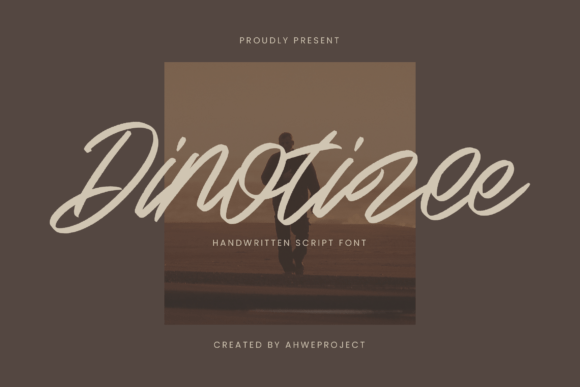 Dinotizee: A Handwritten Calligraphy Font for Editorial Design