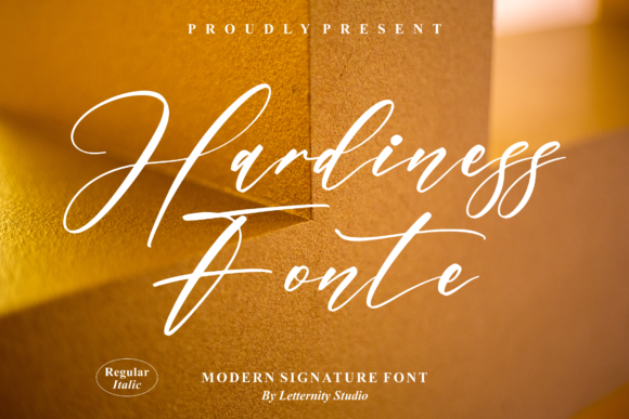 Elevate Your Brand with Hardiness Fonte Script Typeface