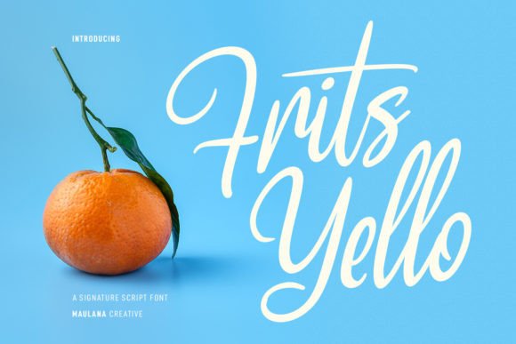 Frits Yello: A Playful Script Typeface for Digital Designers