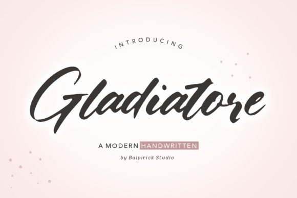 Gladiatore: A Script Typeface That Commands Attention