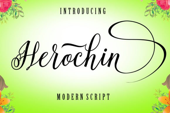 Herochin: A Script Font for Handmade Labels and Packaging