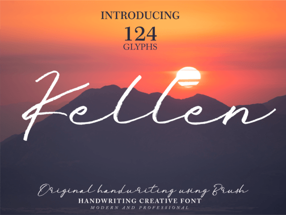 Kellen: A Brush Handwritten Font for Editorial Work