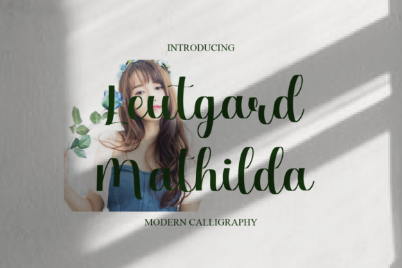 Leutgard Mathilda: A Delicate Script Font for Handmade Sellers