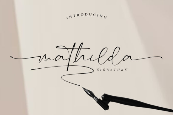 Mathilda Signature Font: A Thin Lettered Script for Web Design