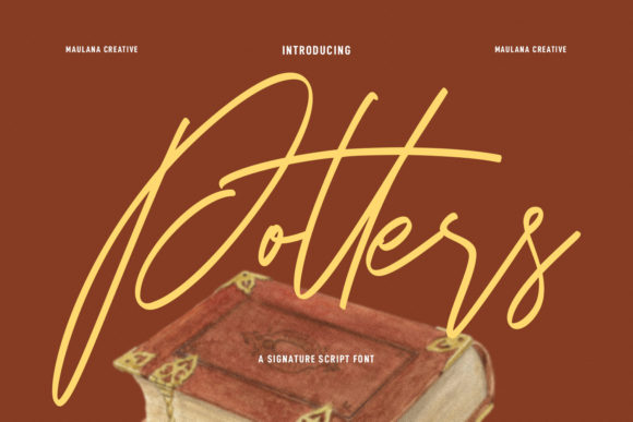 Potters: A Graceful Script Font for Small Business Branding