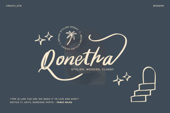 Qonetha Script Typeface: Build Recognizable Brand Visuals Fast