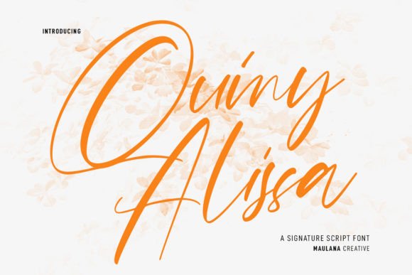 Quiny Alissa: A Script Font Built for Brand Visibility