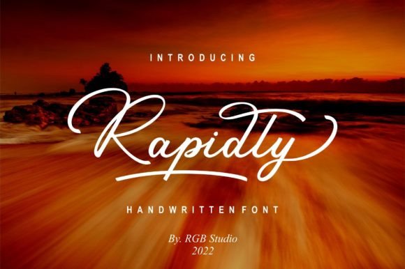 Rapidly Script Font for Handmade Product Labels and Craft Designs