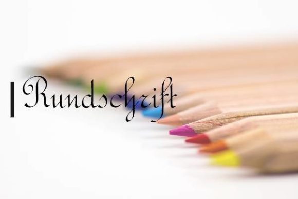 Rundschrift Font: Charming Handwritten Style for Makers