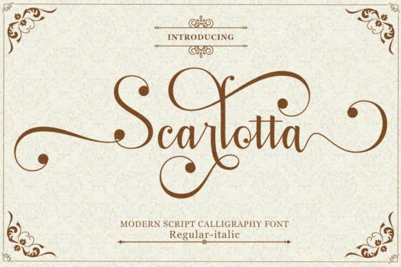 Scarlotta: A Calligraphic Script Font for Digital Design