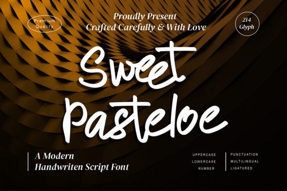 Sweet Pasteloe: A Script Font That Makes Campaign Messages Feel Personal