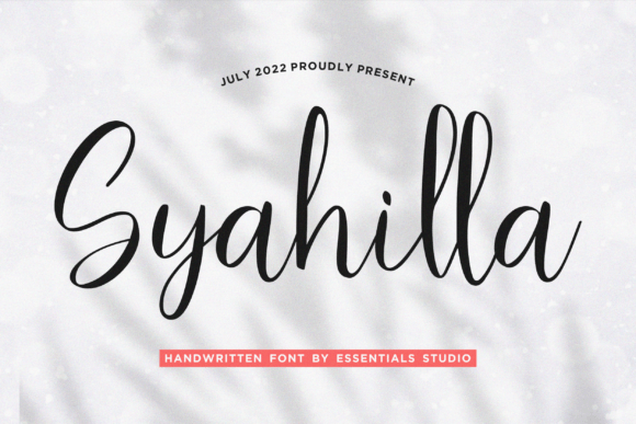 Syahilla: A Script Font That Brings Elegance to Digital Layouts