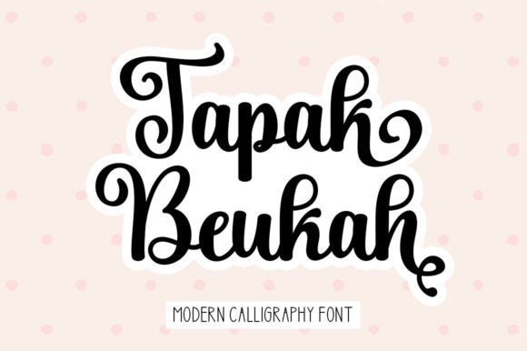 Tapak Beukah: A Modern Calligraphy Font for Brand Campaigns